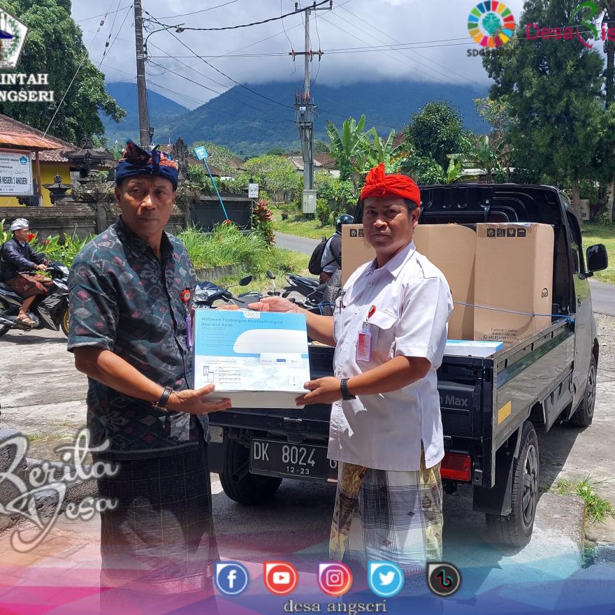 Pemerintah Desa Angseri menerima batuan alat ANTROFOMETRI dari Kementerian Kesehatan